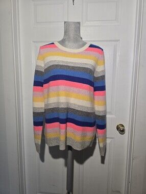J.CREW wool Blend Striped Sweater
